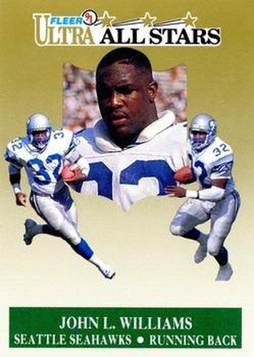 #7 John L. Williams - Seattle Seahawks - 1991 Ultra Football - All Stars