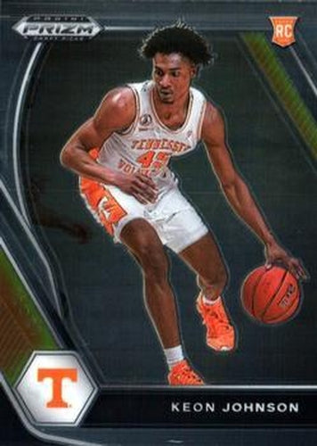#7 Keon Johnson - Tennessee Volunteers - 2021 Panini Prizm Collegiate Draft Picks Basketball