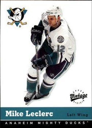 #7 Mike Leclerc - Anaheim Mighty Ducks - 2000-01 Upper Deck Vintage Hockey
