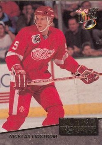 #7 Nicklas Lidstrom - Detroit Red Wings - 1992-93 Ultra Rookies Hockey