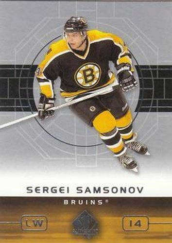 #7 Sergei Samsonov - Boston Bruins - 2002-03 SP Authentic Hockey
