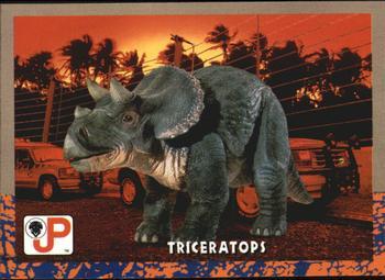 #7 Triceratops - 1993 Topps Jurassic Park