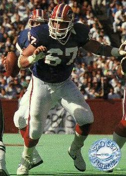 #7 Kent Hull - Buffalo Bills - 1991 Pro Set Platinum Football