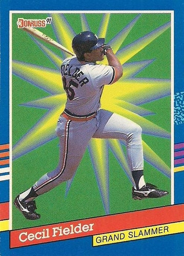 #7 Cecil Fielder - Detroit Tigers - 1991 Donruss Baseball - Grand Slammers
