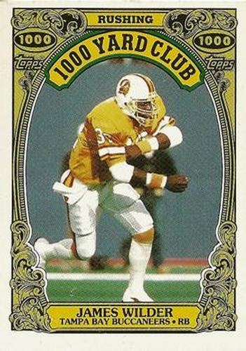 #7 James Wilder - Tampa Bay Buccaneers - 1986 Topps Football - 1000 Yard Club