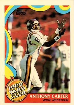 #7 Anthony Carter - Minnesota Vikings - 1989 Topps Football - 1000 Yard Club