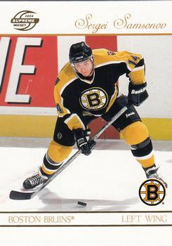 #7 Sergei Samsonov - Boston Bruins - 2003-04 Pacific Supreme Hockey