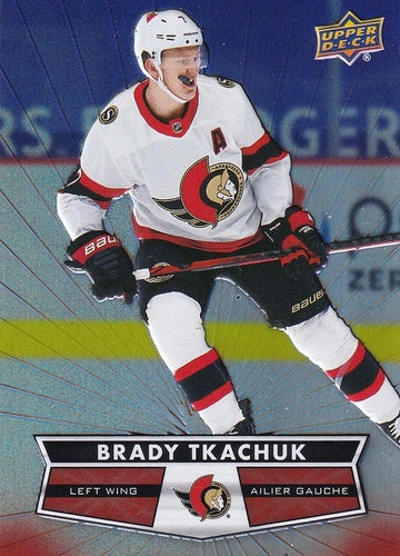 #7 Brady Tkachuk - Ottawa Senators - 2021-22 Upper Deck Tim Hortons Hockey