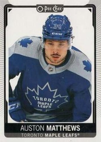 #7d Auston Matthews - Head Shot - Toronto Maple Leafs - 2021-22 O-Pee-Chee Hockey