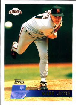 #107 Mark Leiter - San Francisco Giants - 1996 Topps Baseball