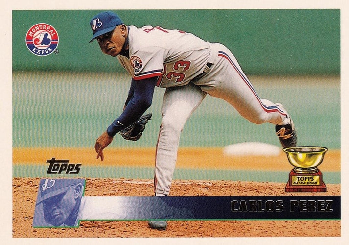 #174 Carlos Perez - Montreal Expos - 1996 Topps Baseball