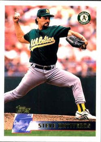 #176 Steve Ontiveros - Oakland Athletics - 1996 Topps Baseball