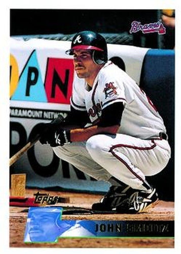 #189 John Smoltz - Atlanta Braves - 1996 Topps Baseball