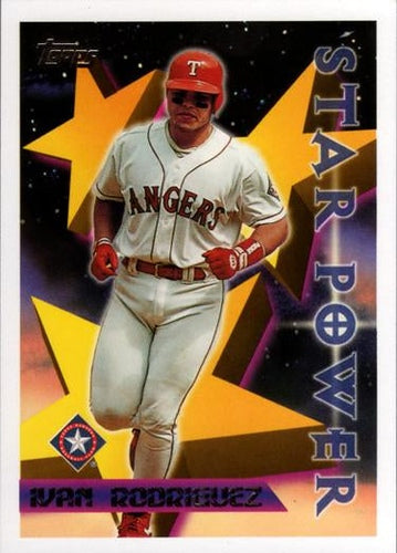 #227 Ivan Rodriguez - Texas Rangers - 1996 Topps Baseball