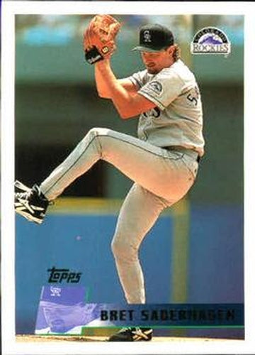 #292 Bret Saberhagen - Colorado Rockies - 1996 Topps Baseball