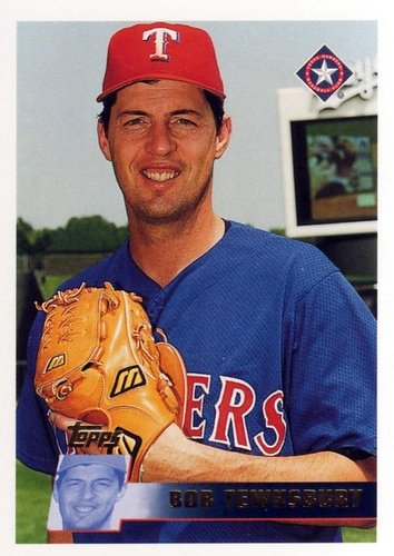 #387 Bob Tewksbury - Texas Rangers - 1996 Topps Baseball