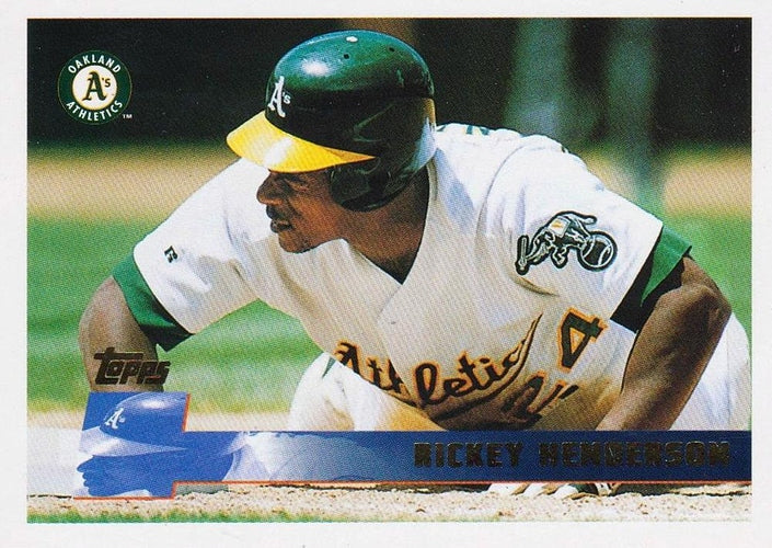 #397 Rickey Henderson - Oakland Athletics - 1996 Topps Baseball