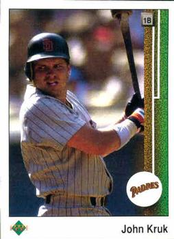 #280 John Kruk - San Diego Padres - 1989 Upper Deck Baseball