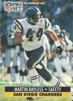 #280 Martin Bayless - San Diego Chargers - 1991 Pro Set Football