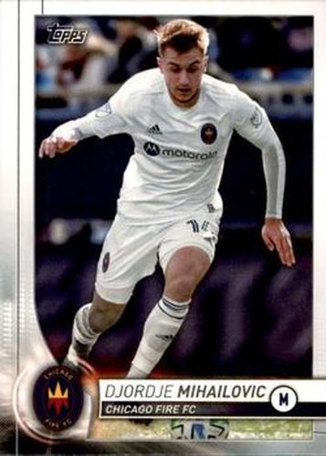 #80 Djordje Mihailovic - Chicago Fire - 2020 Topps MLS Soccer