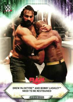 #80 Drew McIntyre and Bobby Lashley Need to Be Restrained - 2021 Topps WWE Wrestling