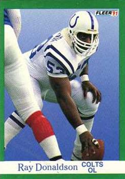 #80 Ray Donaldson - Indianapolis Colts - 1991 Fleer Football