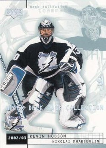 #80 Kevin Hodson / Nikolai Khabibulin - Tampa Bay Lightning - 2002-03 Upper Deck Mask Collection Hockey