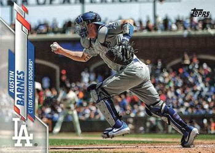 #80 Austin Barnes - Los Angeles Dodgers - 2020 Topps Baseball