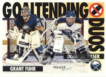 #80 Grant Fuhr / Dominik Hasek - Buffalo Sabres - 1994-95 Topps Premier Hockey