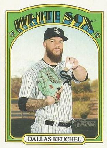 #80 Dallas Keuchel - Chicago White Sox - 2021 Topps Heritage Baseball