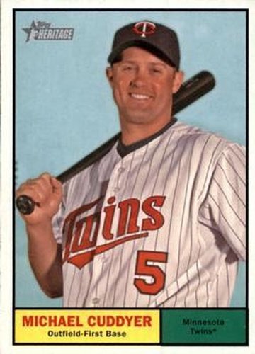 #80 Michael Cuddyer - Minnesota Twins - 2010 Topps Heritage Baseball