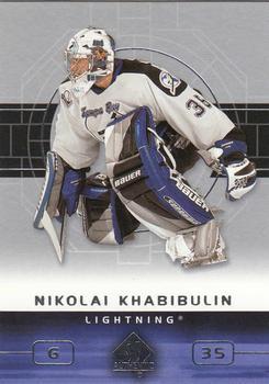#80 Nikolai Khabibulin - Tampa Bay Lightning - 2002-03 SP Authentic Hockey