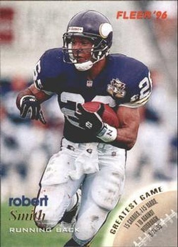 #80 Robert Smith - Minnesota Vikings - 1996 Fleer Football