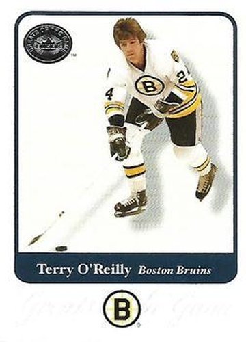 #80 Terry O'Reilly - Boston Bruins - 2001-02 Fleer Greats of the Game Hockey
