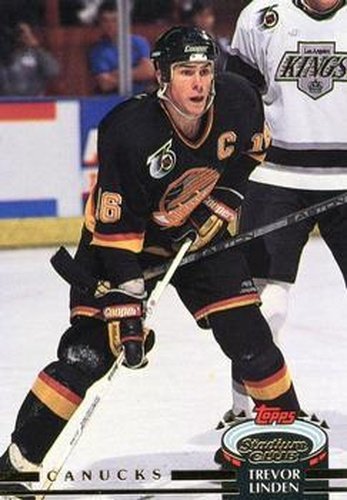#80 Trevor Linden - Vancouver Canucks - 1992-93 Stadium Club Hockey