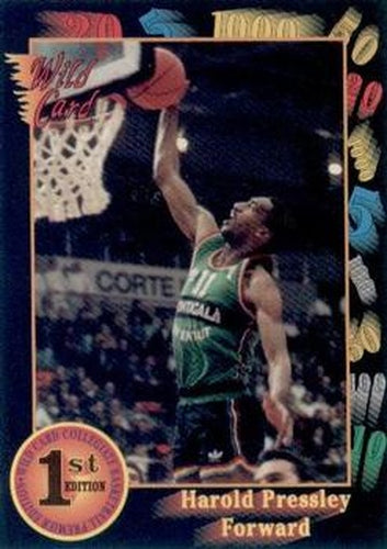 #80 Harold Pressley - Villanova Wildcats - 1991-92 Wild Card Basketball