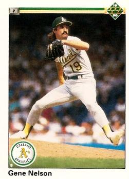 #80 Gene Nelson - Oakland Athletics - 1990 Upper Deck Baseball