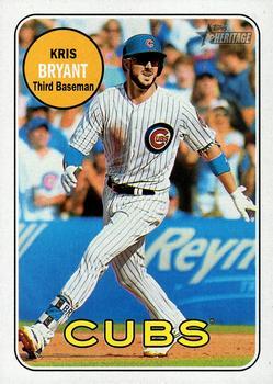 #80e Kris Bryant - Chicago Cubs - 2018 Topps Heritage Baseball