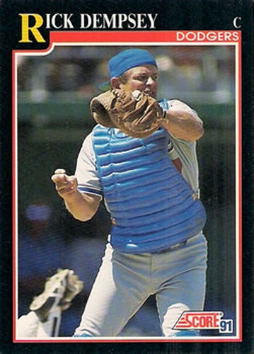 #816 Rick Dempsey - Los Angeles Dodgers - 1991 Score Baseball