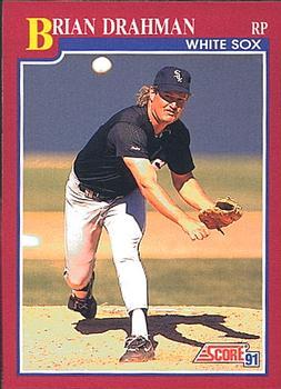 #81T Brian Drahman - Chicago White Sox - 1991 Score Rookie & Traded Baseball