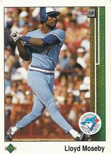 #381 Lloyd Moseby - Toronto Blue Jays - 1989 Upper Deck Baseball