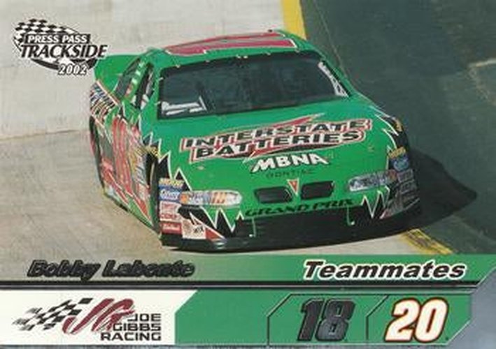 #81 Bobby Labonte - Joe Gibbs Racing - 2002 Press Pass Trackside Racing