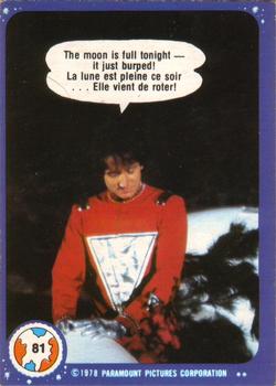 #81 The Moon Is Full Tonight - It Just Burped! - 1978 O-Pee-Chee Mork & Mindy