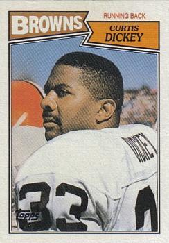 #81 Curtis Dickey - Cleveland Browns - 1987 Topps Football