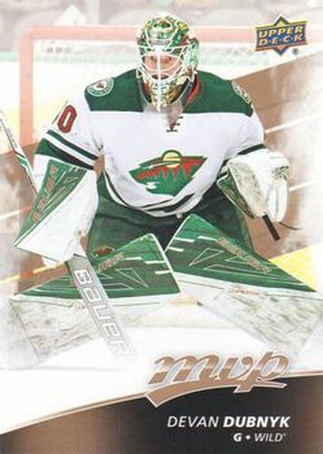 #81 Devan Dubnyk - Minnesota Wild - 2017-18 Upper Deck MVP Hockey