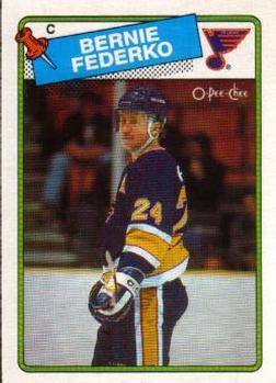 #81 Bernie Federko - St. Louis Blues - 1988-89 O-Pee-Chee Hockey
