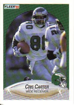 81 Cris Carter - Philadelphia Eagles - 1990 Fleer Football – Isolated Cards