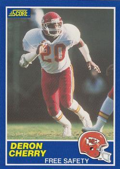 #81 Deron Cherry - Kansas City Chiefs - 1989 Score Football
