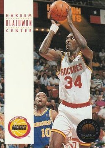 #81 Hakeem Olajuwon - Houston Rockets - 1993-94 SkyBox Premium Basketball
