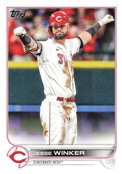#81 Jesse Winker - Cincinnati Reds - 2022 Topps Baseball